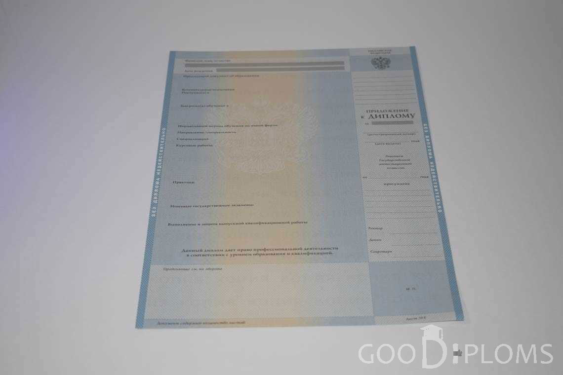 Приложение к Диплому Бакалавра в период c 2003 по 200 год - Херсон