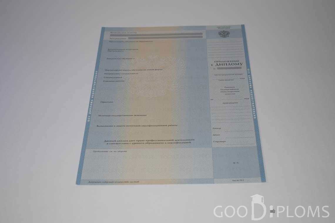 Приложение к Диплому о Высшем Образовании с Отличием - Херсон