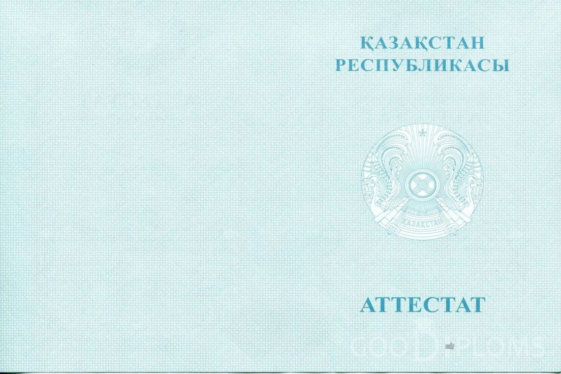 Казахский аттестат за 11 класс - Обратная сторона- Херсон